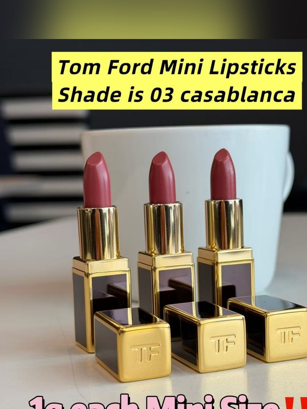 Tom Ford Mini Lipstick - Shade 03 Casablanca (Pink-Nude)
